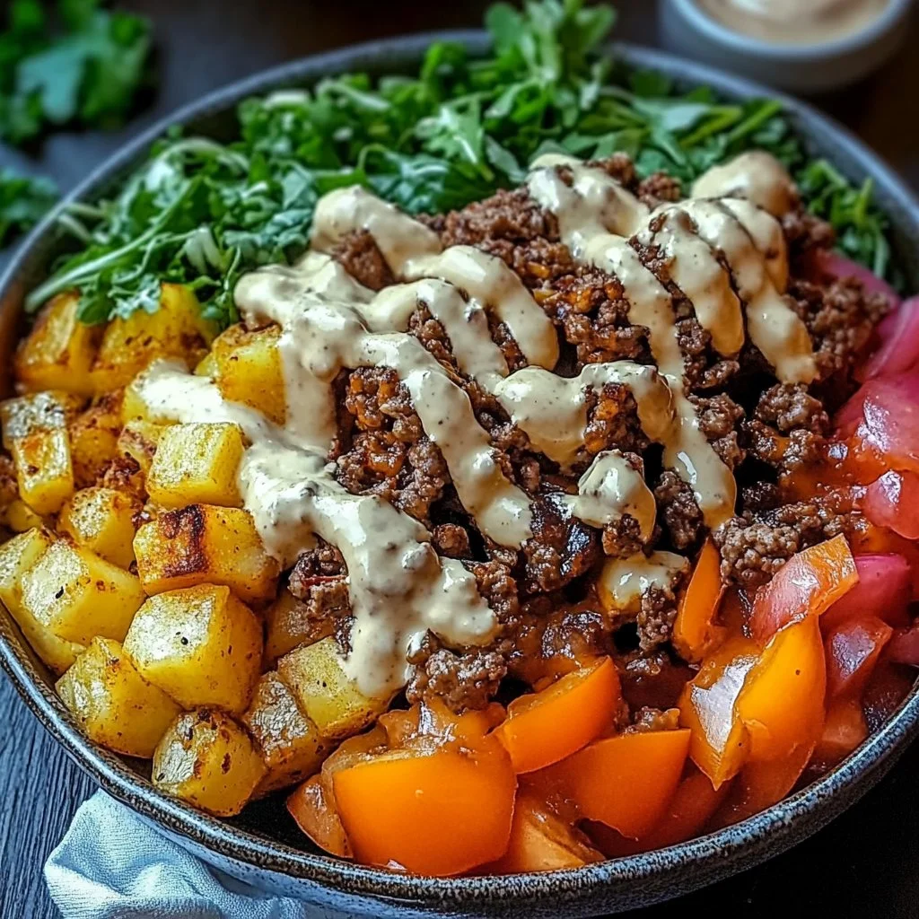 Savory Smash Burger Bowl