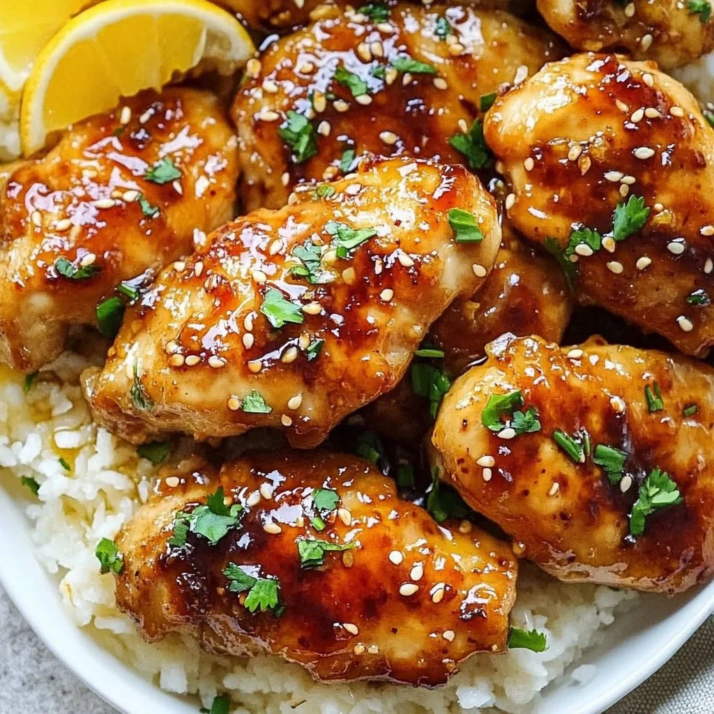 Honey Garlic Chicken Thighs