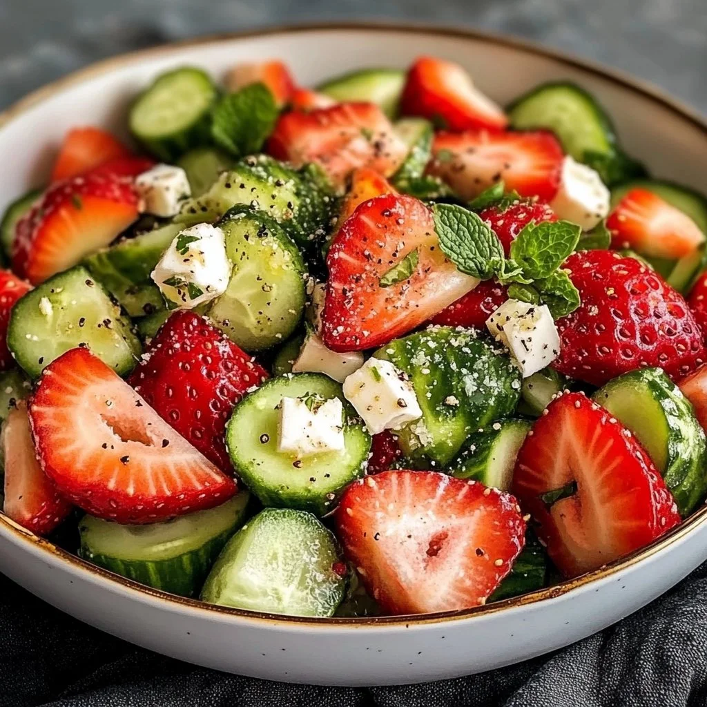Strawberry Cucumber Salad
