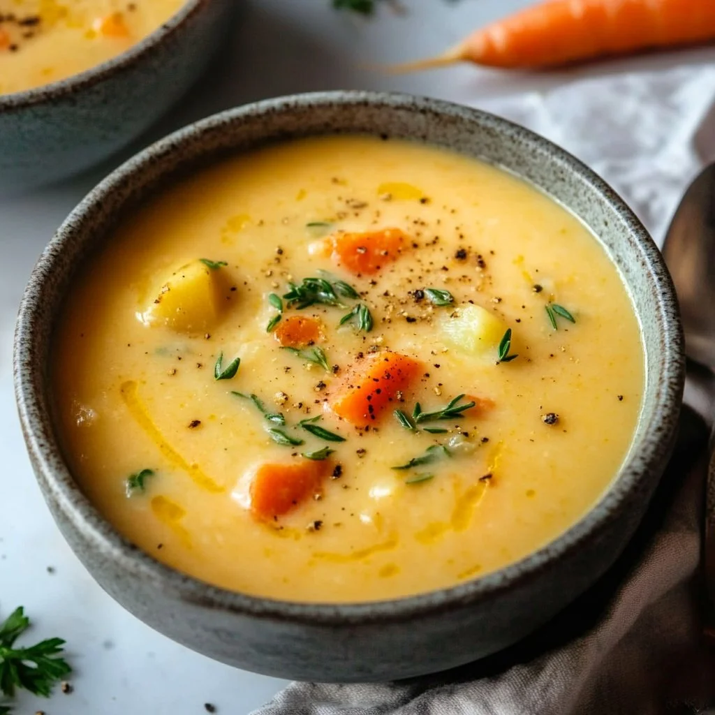 Creamy Vegan Carrot Potato Soup