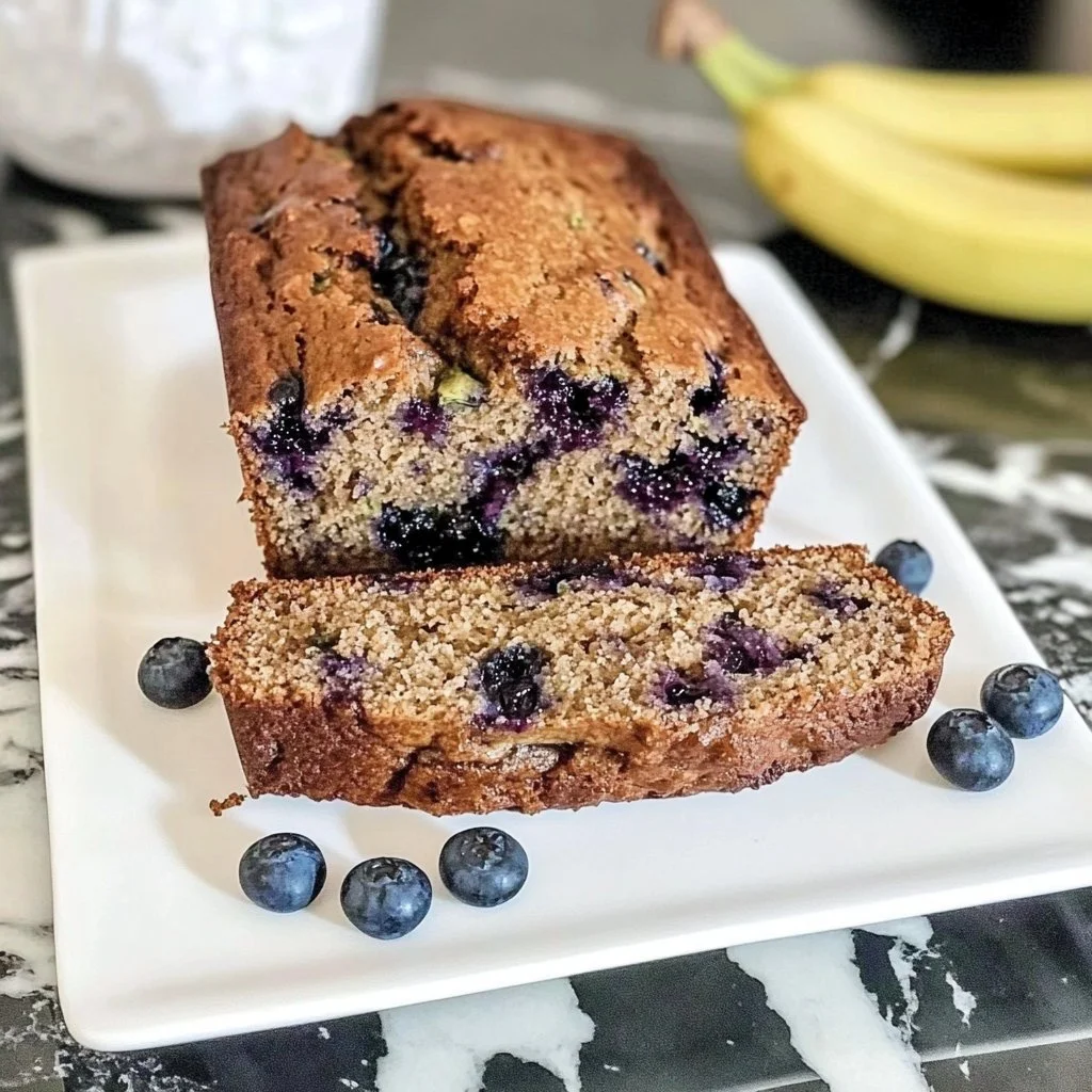 Blueberry Banana Zucchini Bread