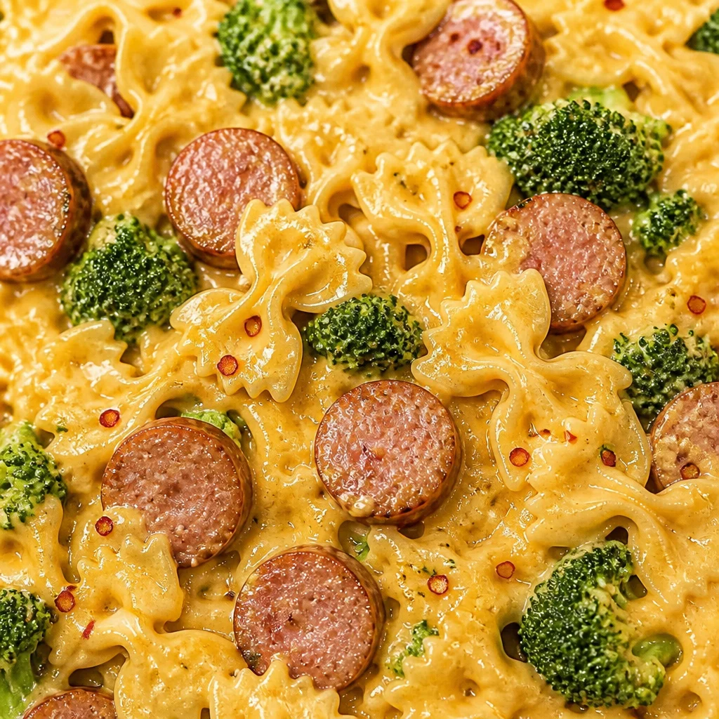 Smoked Sausage Cheddar Pasta