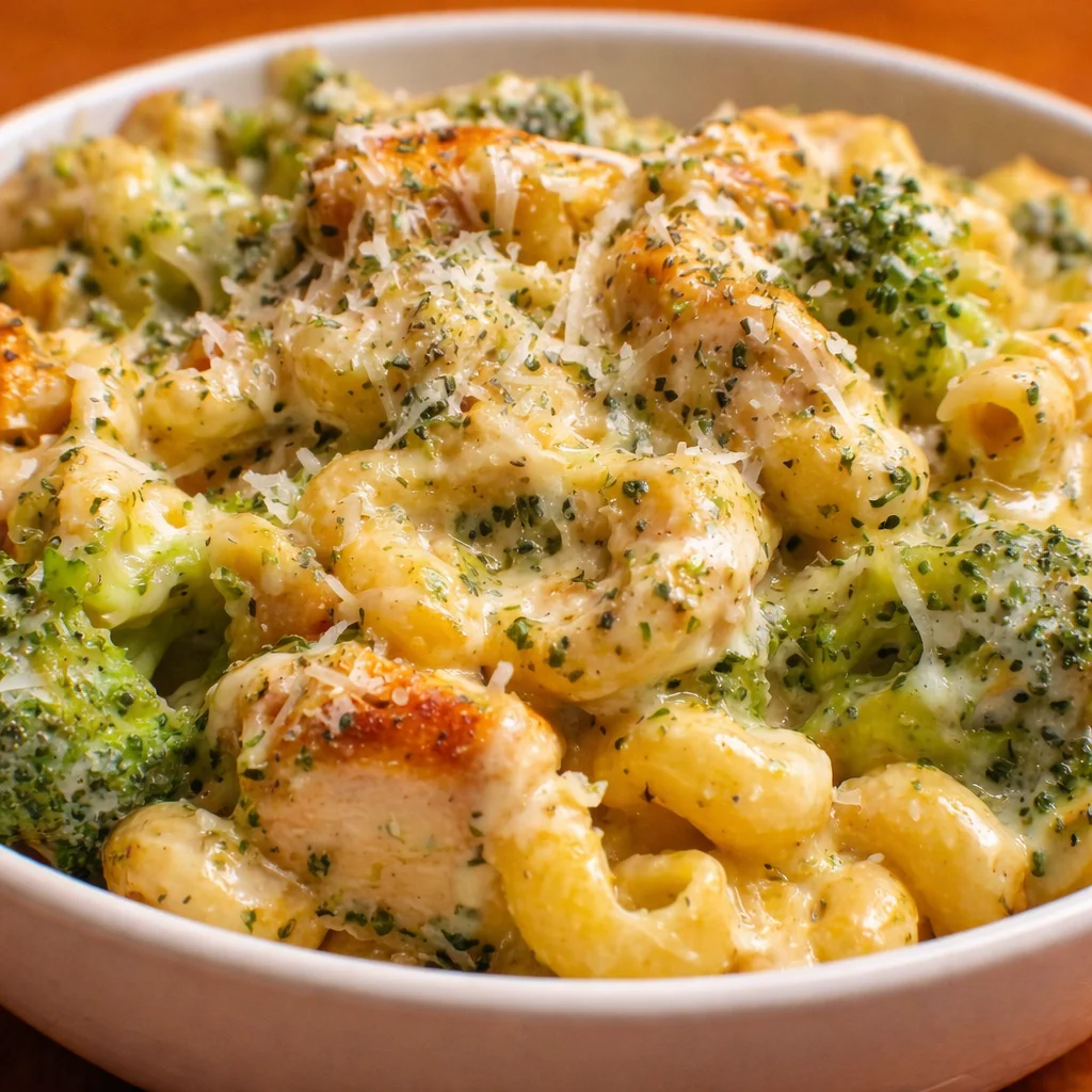 Crockpot Chicken Broccoli Mac