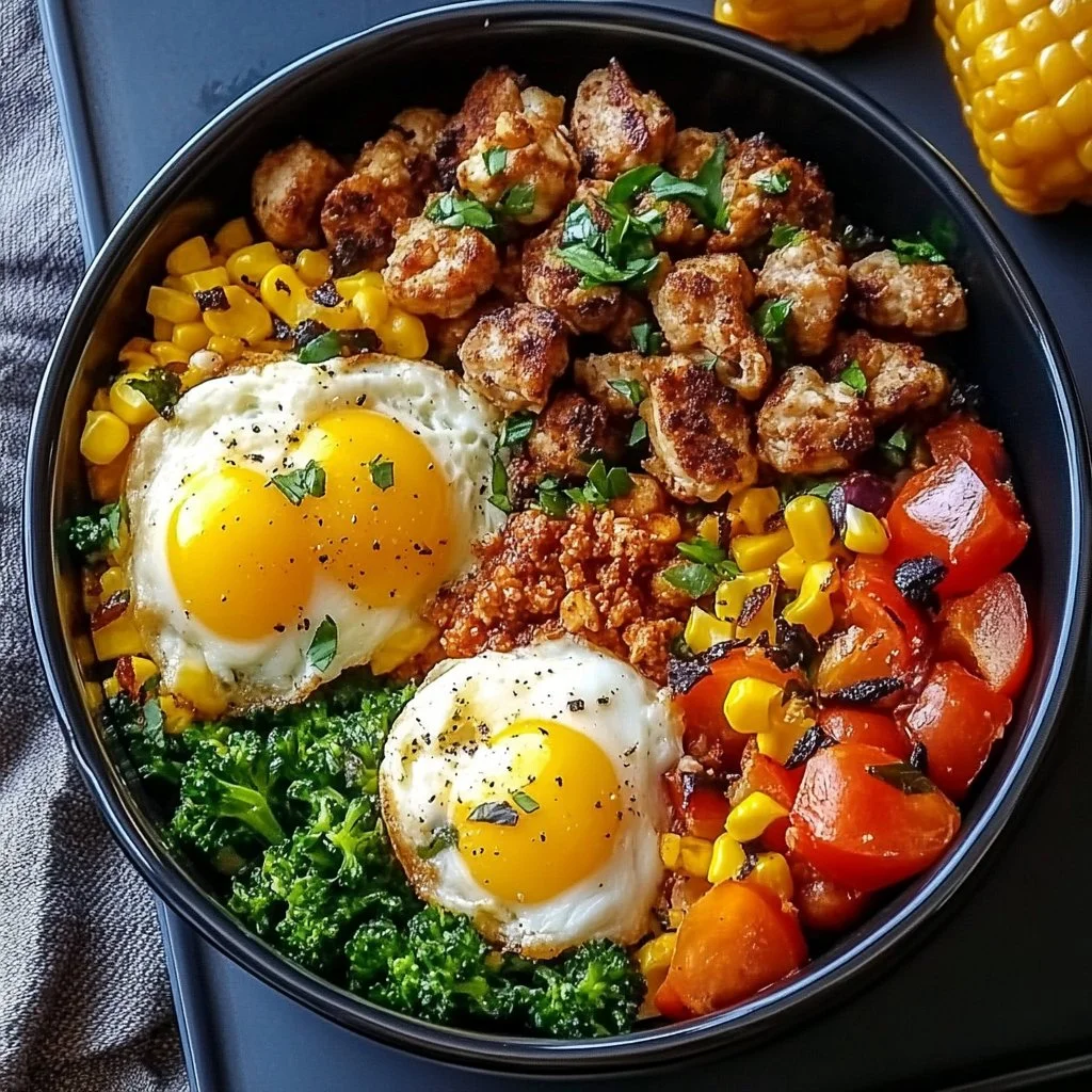 High Protein Freezer Friendly Breakfast Bowls