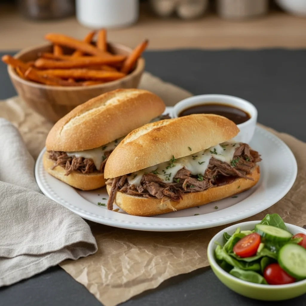 Crock Pot French Dip Sandwiches