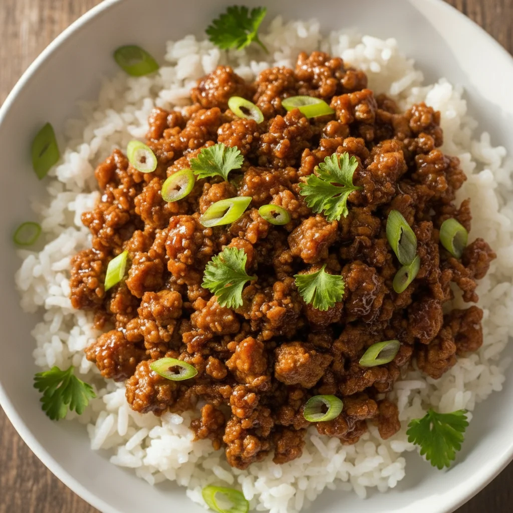 Sweet and Savory Honey Garlic Ground Turkey Recipe in 25 Minutes