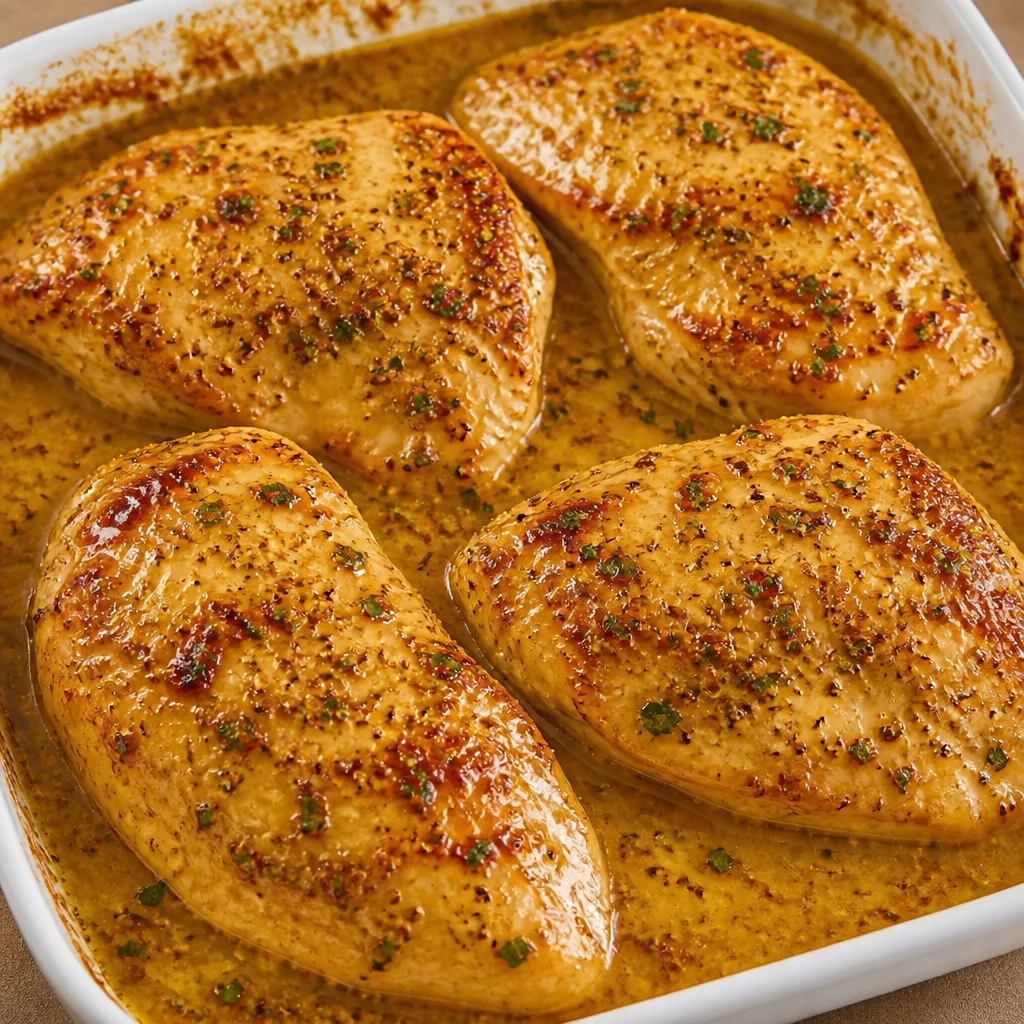 Oven Baked Honey Mustard Chicken