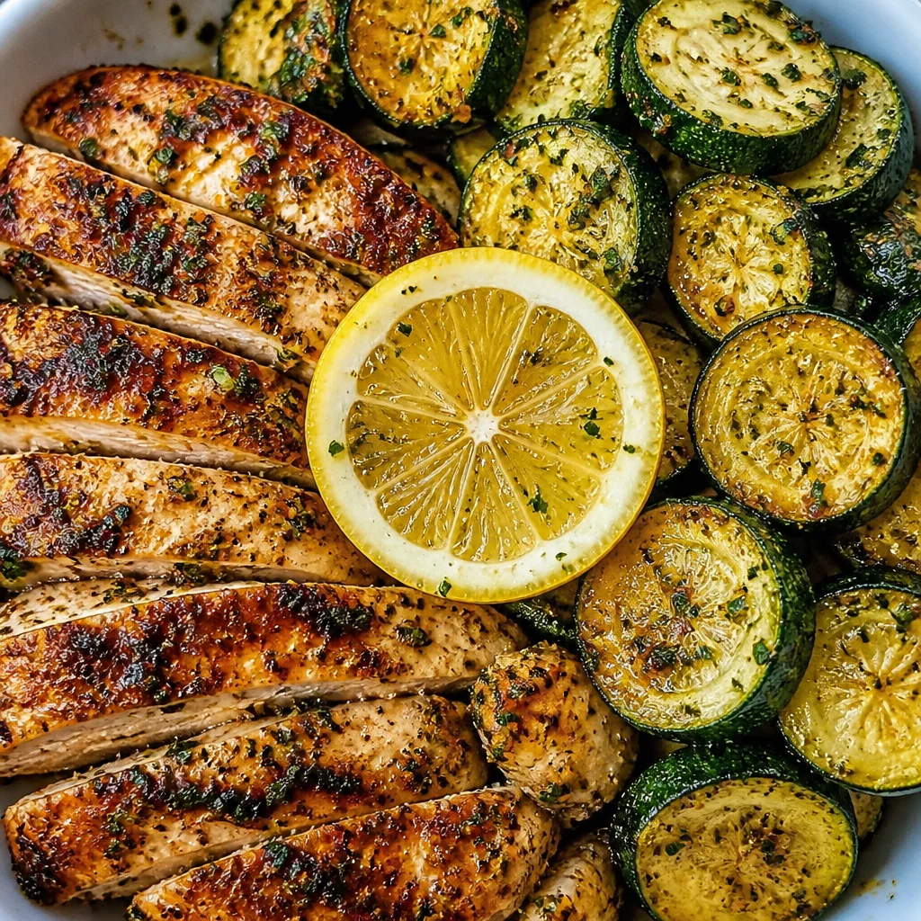 Lemon Zucchini Asado Chicken
