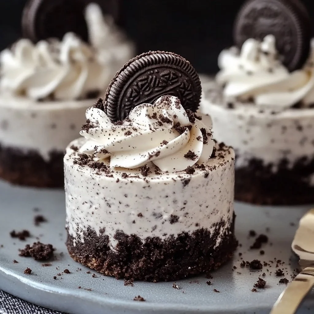 No-Bake Oreo Cheesecakes