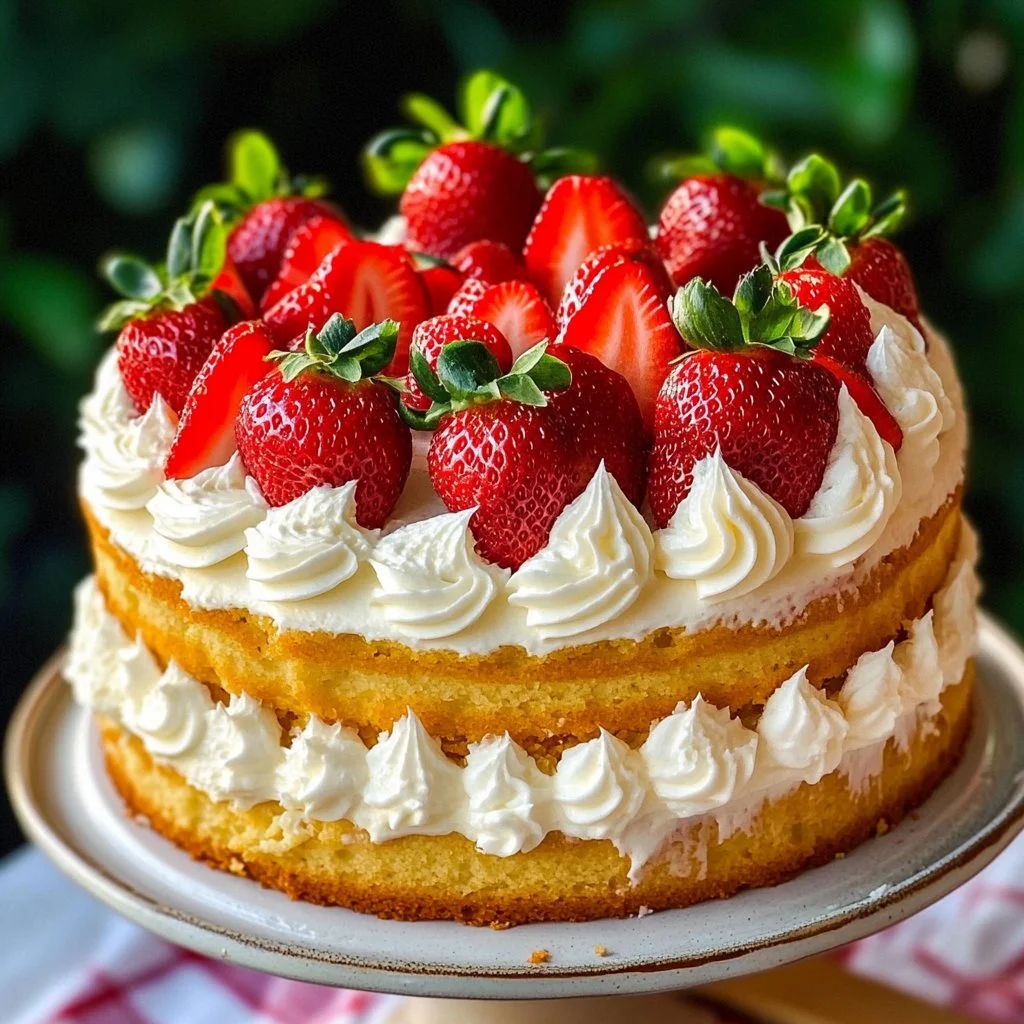 Strawberry Shortcake Cake