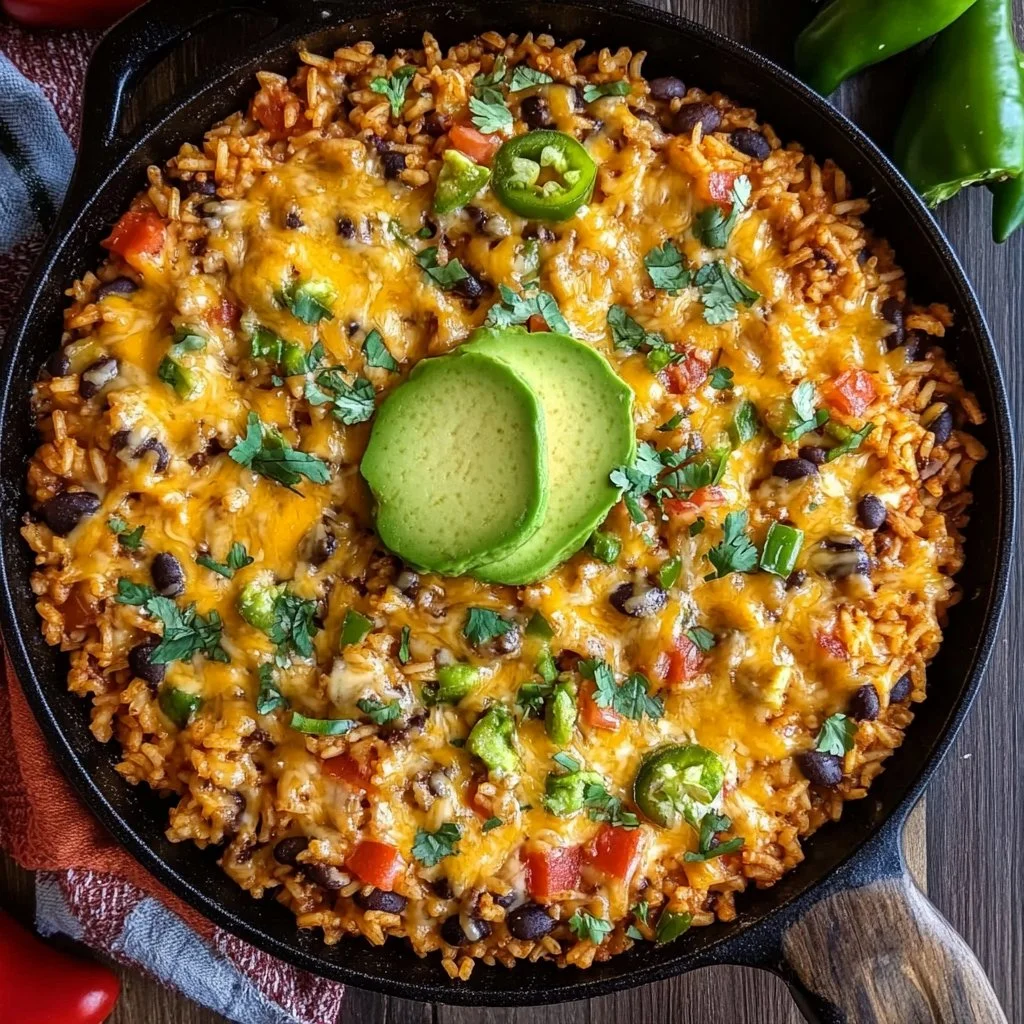 Cheesy Taco Rice Skillet