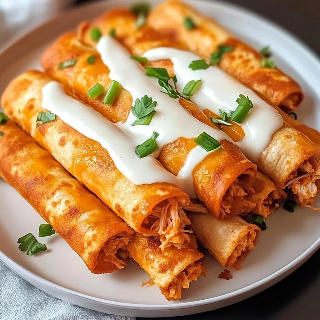 Buffalo Chicken Taquitos