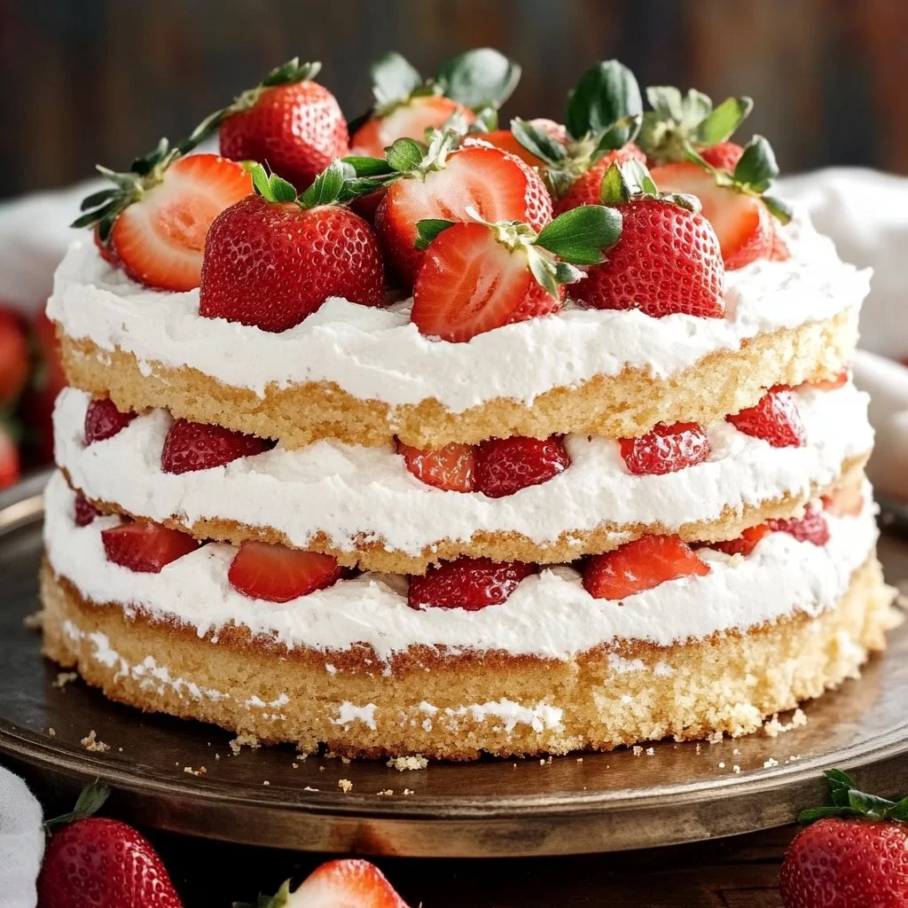 Strawberry Shortcake Layer Cake