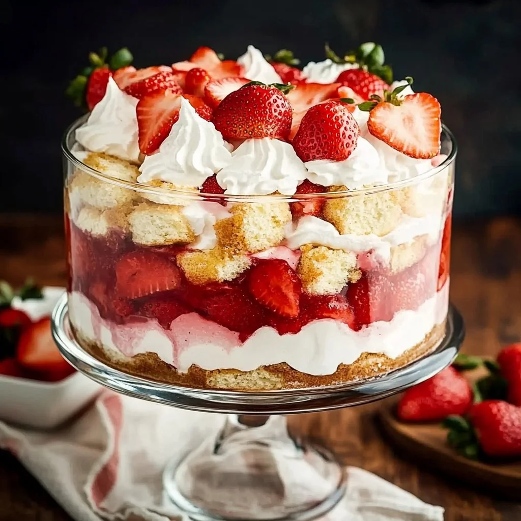 Strawberry Shortcake Trifle
