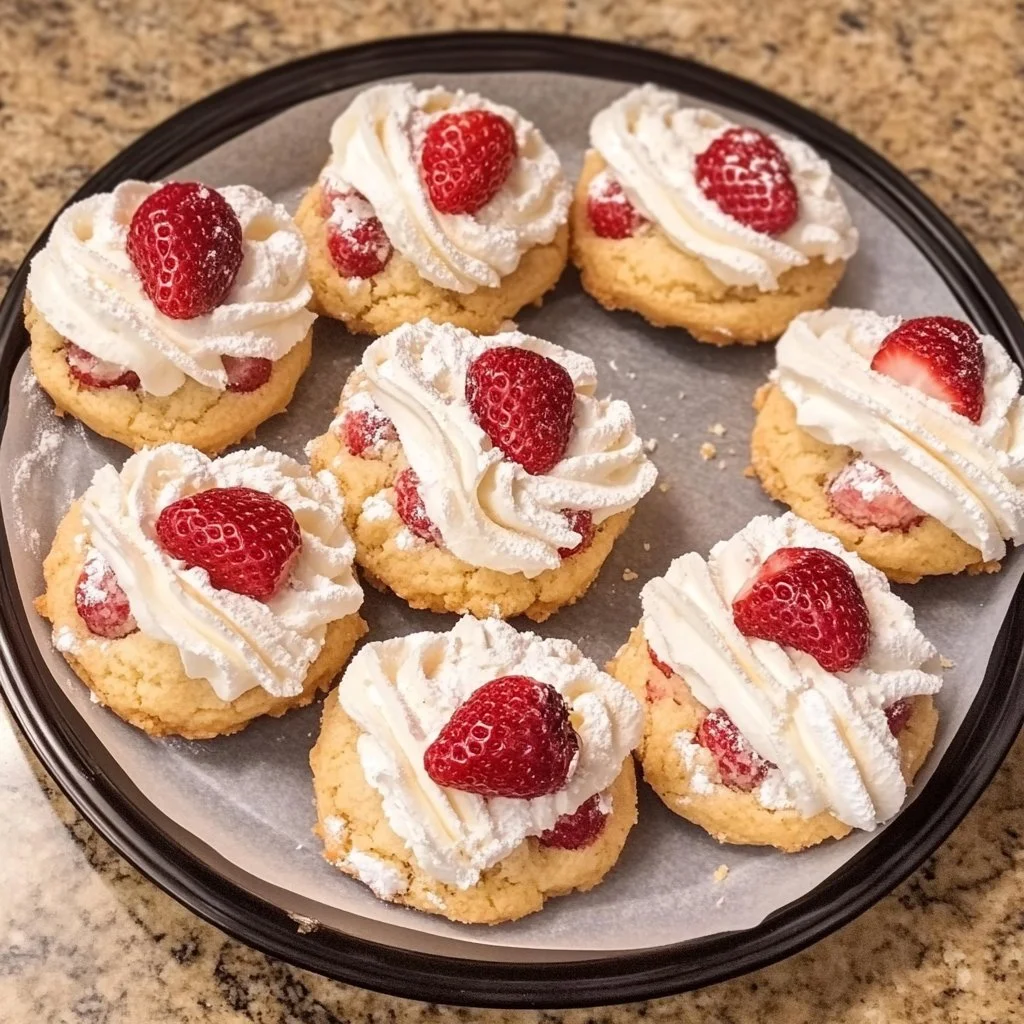 Strawberry Shortcake Cookies
