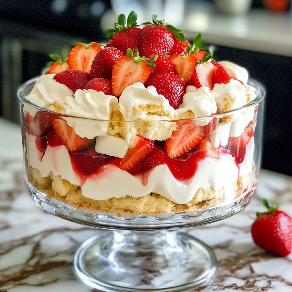 Strawberry Shortcake Trifle