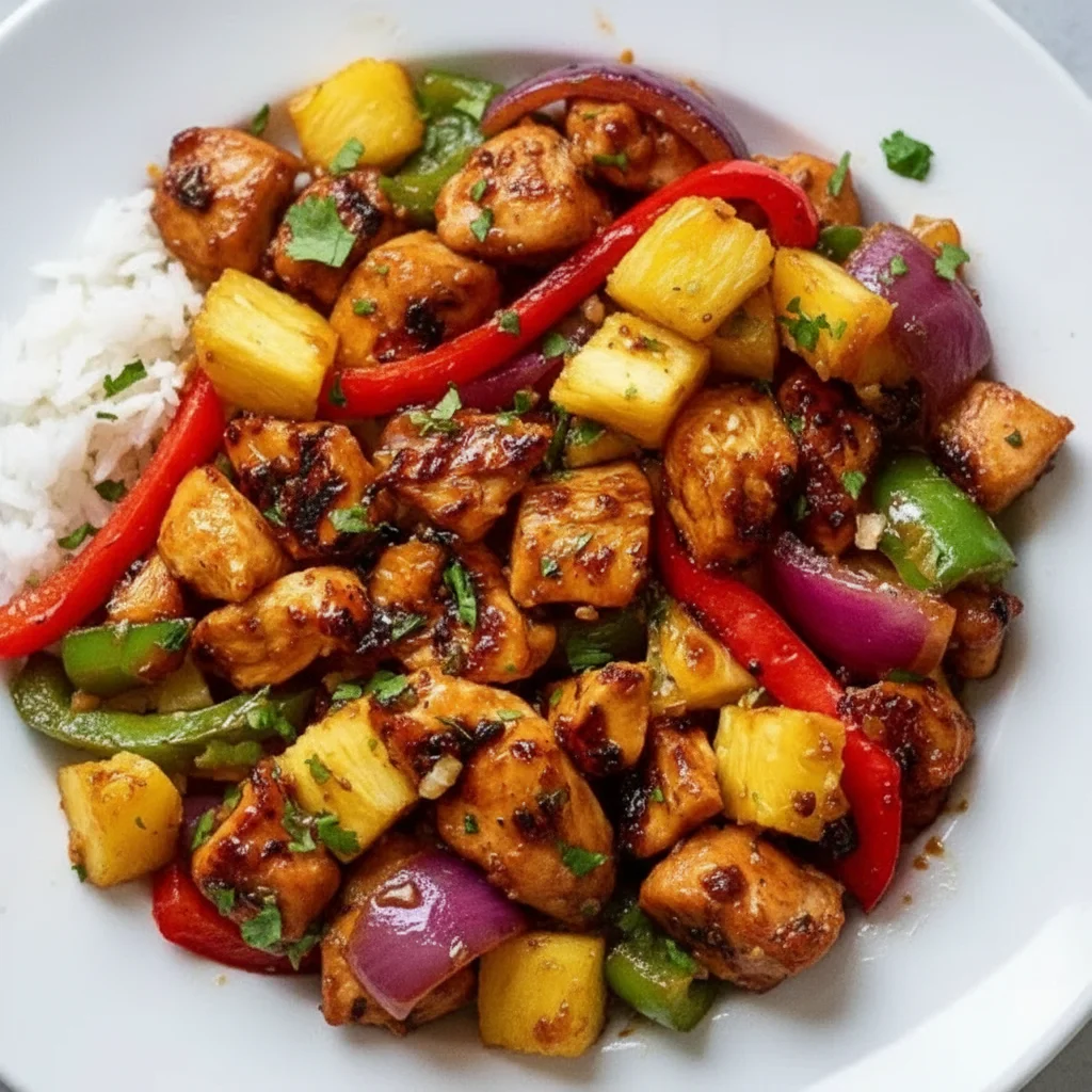 Tropical Chicken Sheet Pan