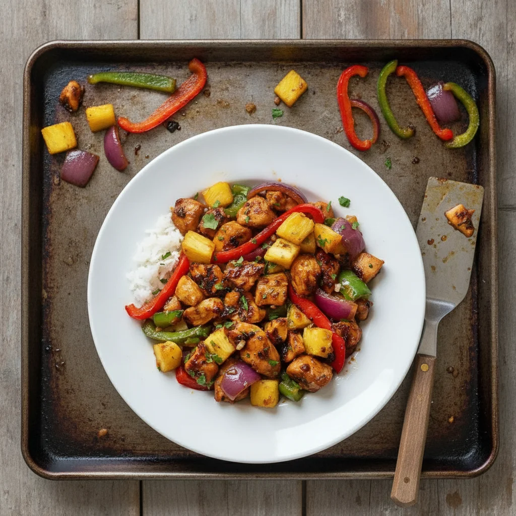 Hawaiian Chicken Sheet Pan