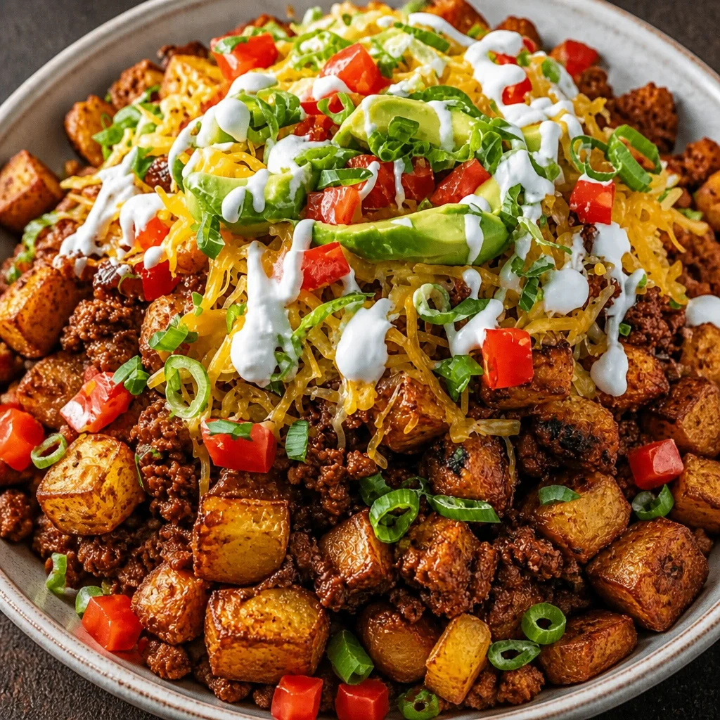Loaded Potato Taco Bowl