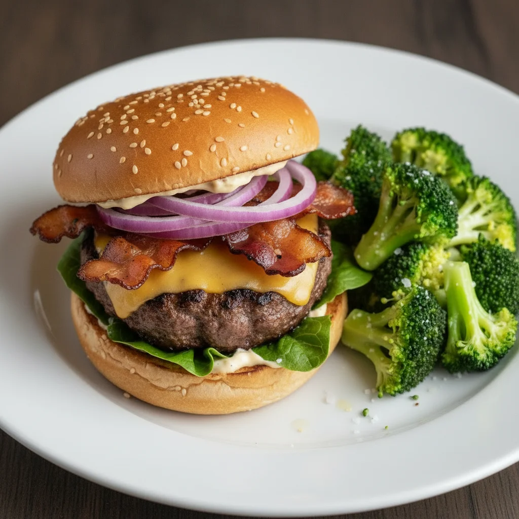 Hamburger Meat and Broccoli