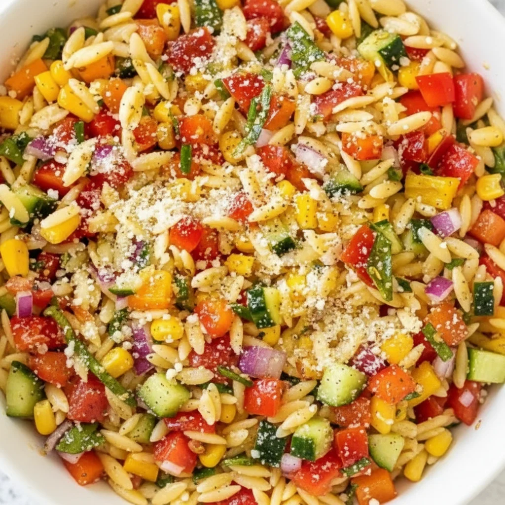 Zesty Orzo Pasta Salad
