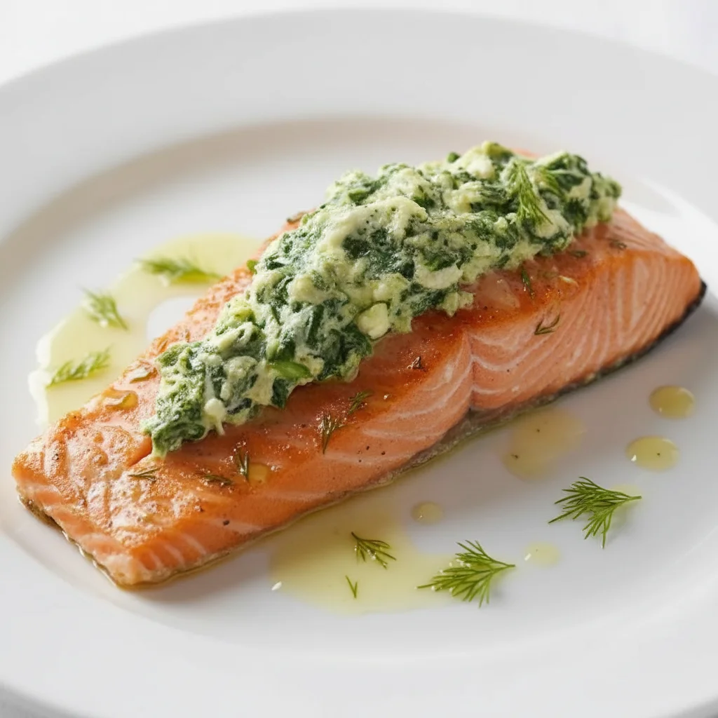 Salmon Stuffed with Spinach
