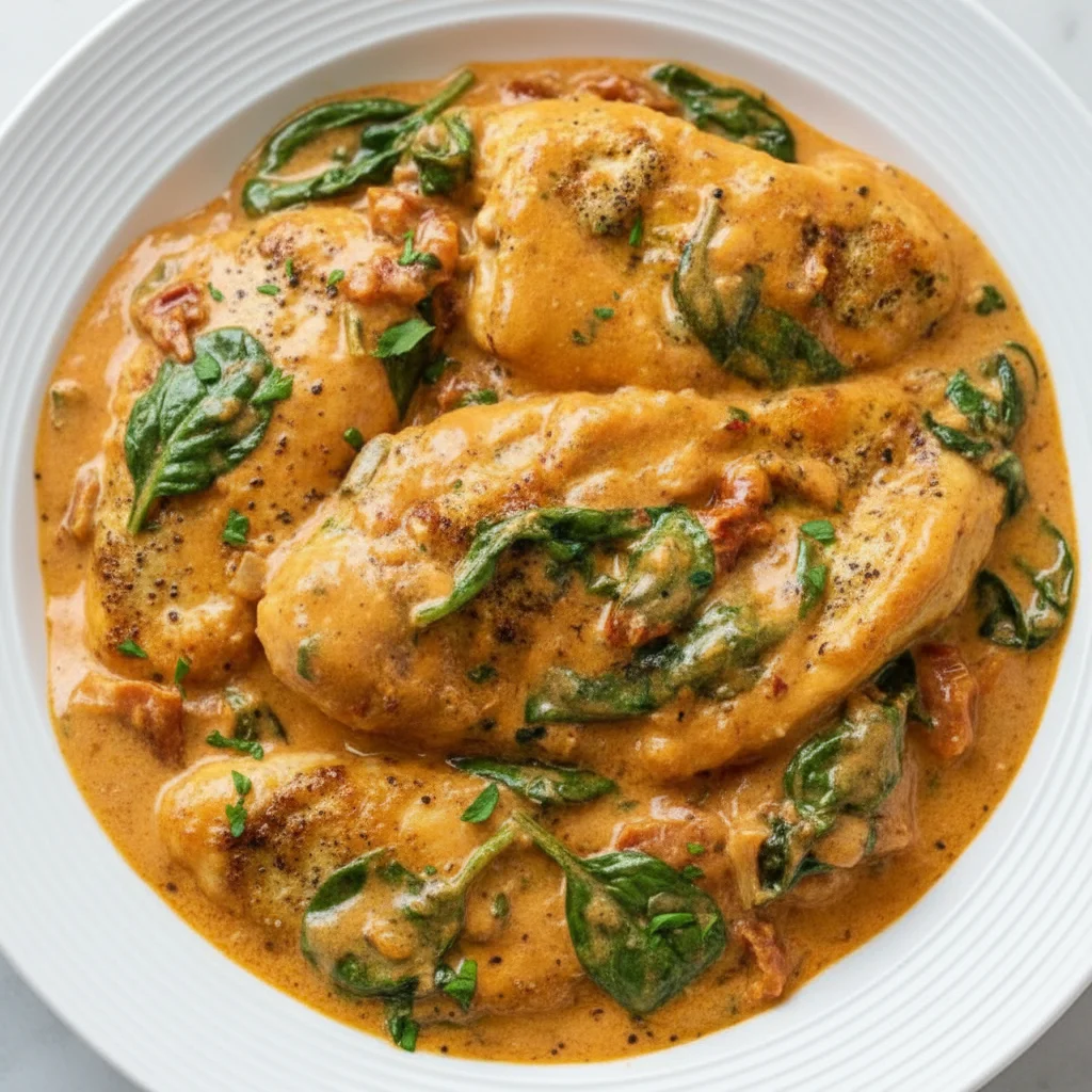 Silky Tuscan Chicken Recipe